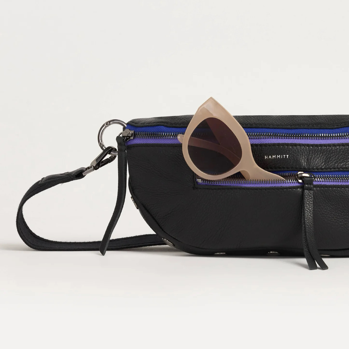 Charles Crossbody Med Birthday Brite/Gunmetal-Purple Zip - Hammitt