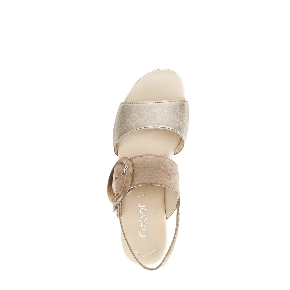 64.645.62 SANDAL Puder/ Rabbit - Gabor